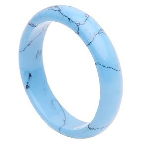 Ring aus Türkis Imitat Türkisring Damenring Fingerring glatt schlicht B: 5,5mm