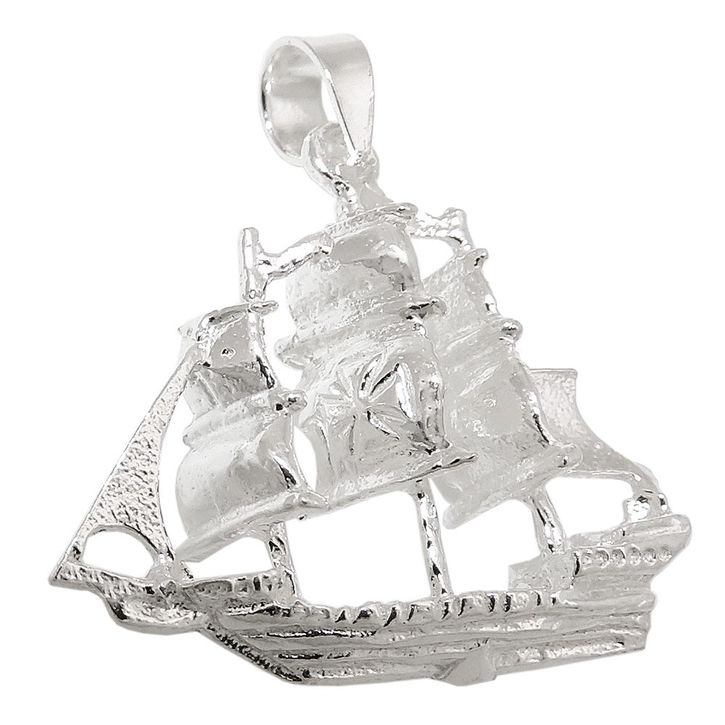 Anhänger Segel Schiff aus 925 Silber