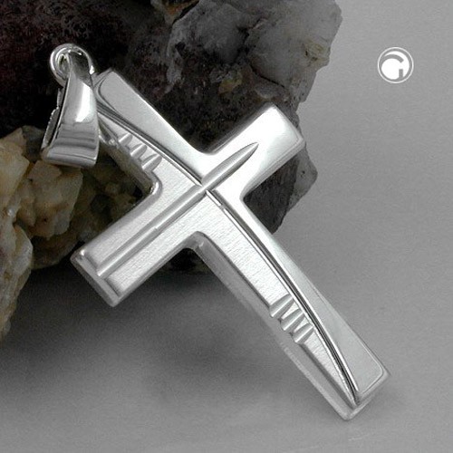 Anhänger massives Silberkreuz 925 Silber