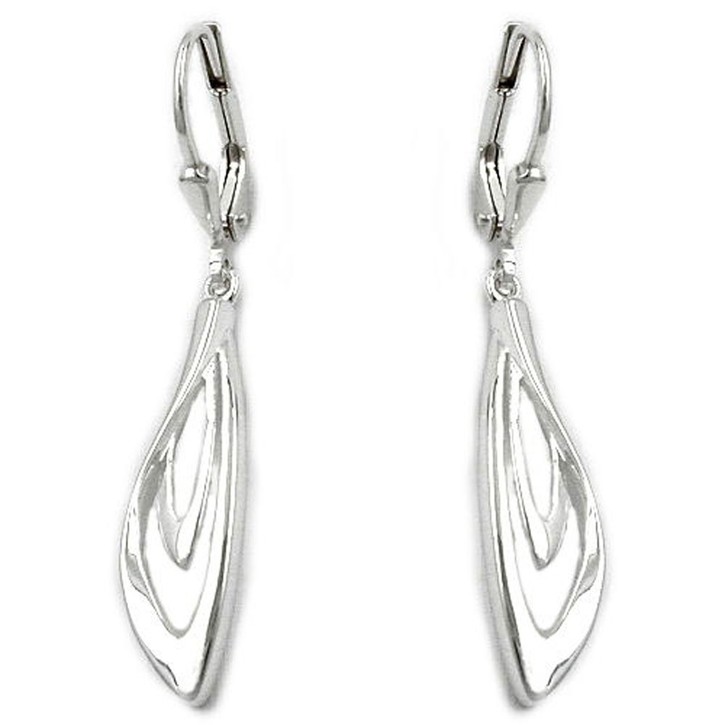Ohrringe Brisur aus 925 Silber, glänzend