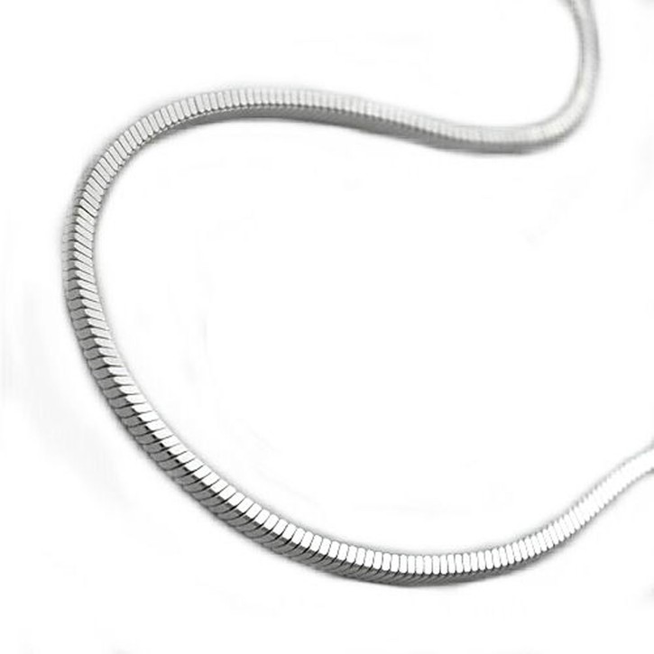 Schlangenkette aus 925 Silber vierkant 50cm