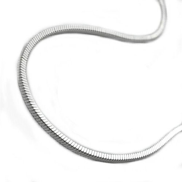 Schlangenkette aus 925 Silber vierkant 50cm