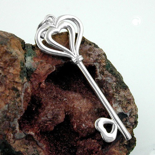 Anhänger Schlüssel aus 925 Silber 38x14mm