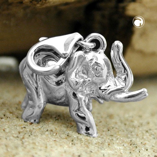 Anhänger Charm Elefant geformt 925 Silber