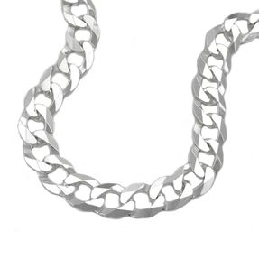 6,8mm Collier Halskette Panzerkette Kette flach 925 Silber Unisex 50cm