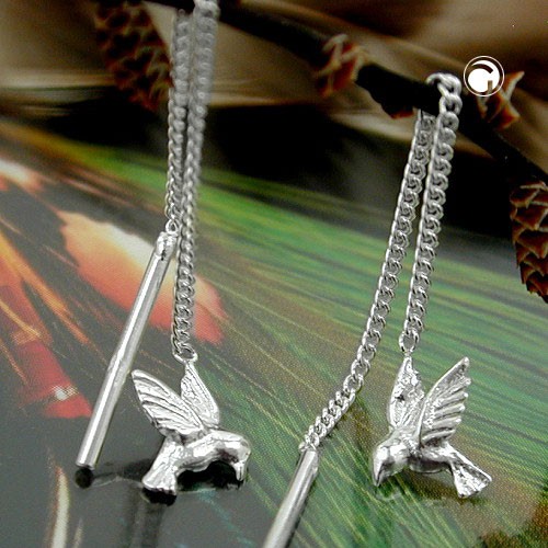 Durchzieher Vogel 925 Sterlingsilber für Damen