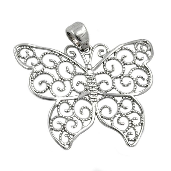 Anhänger Schmetterling durchbrochen 925 Silber