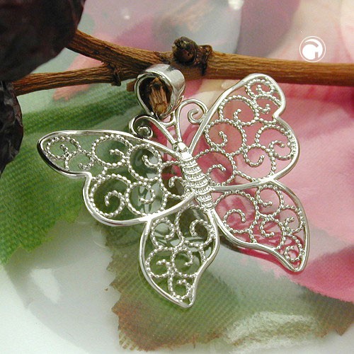 Anhänger Schmetterling durchbrochen 925 Silber