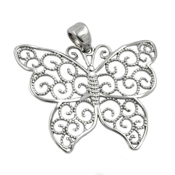 Anhänger Schmetterling durchbrochen 925 Silber