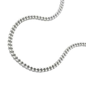 1,4mm Collier Kette Halskette Panzer echtes 925 Silber Damen 38cm