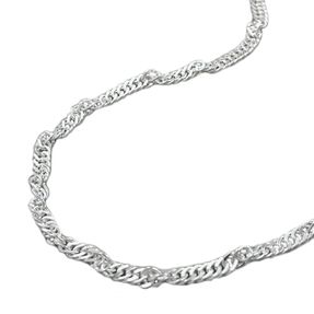 2mm Kette Collier Halskette Singapurkette aus 925 Silber Damen 42cm