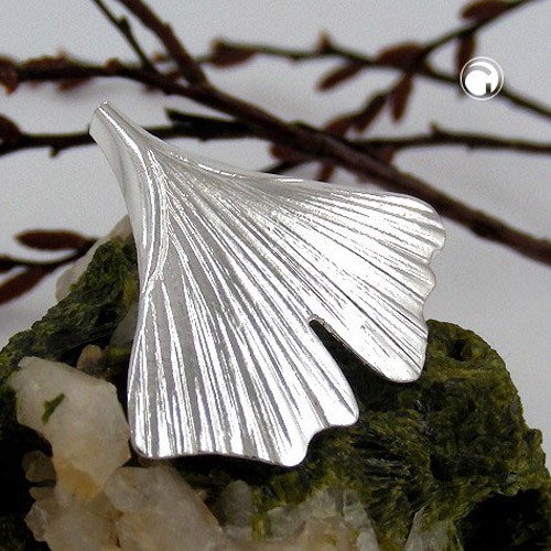 Anhänger Ginkgoblatt 925 Sterlingsilber