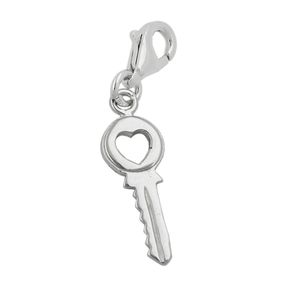 Anhänger Charm Charms Einhänger Schlüssel aus 925 Silber Damen Silberanhänger