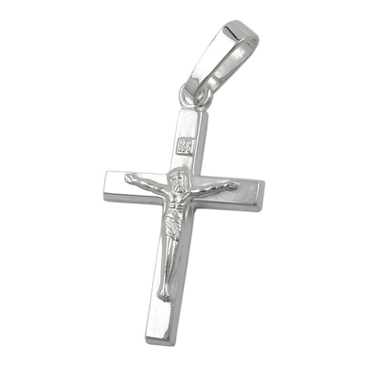 Kettenanhänger Kreuz mit Jesus 925 Silber