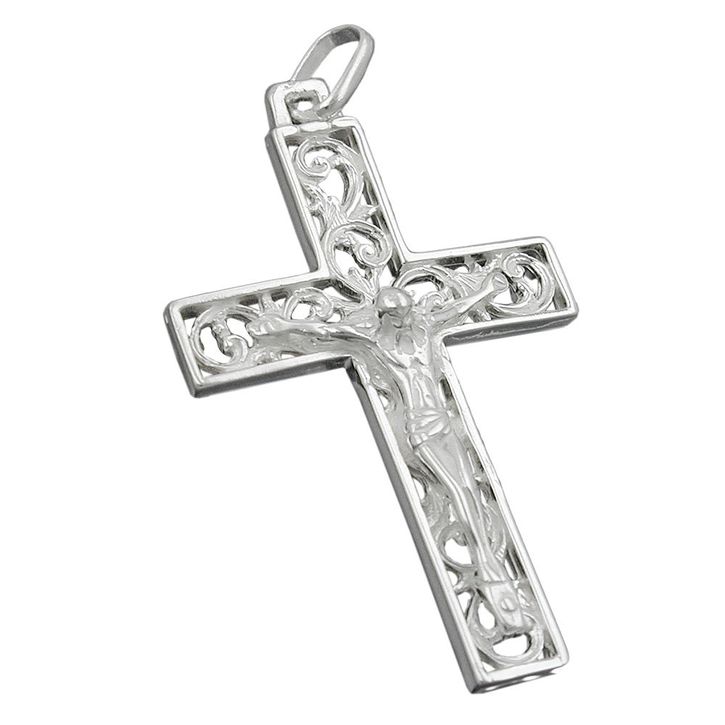 Anhänger Kreuz mit Jesus 925 Silber