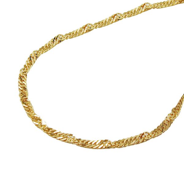 1,3mm Singapurkette 585 Gelbgold 45cm