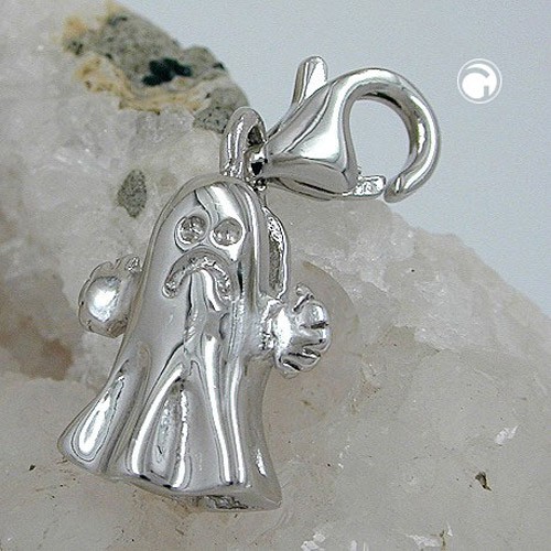 Anhänger Charm Gespenst aus 925 Silber