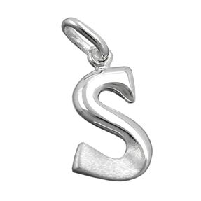 Anhänger Buchstabe S aus 925 Sterling Silber Kettenanhänger für Damen