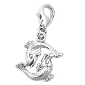 Anhänger Sternzeichen Fische Einhänger Charm aus 925 Silber Damen