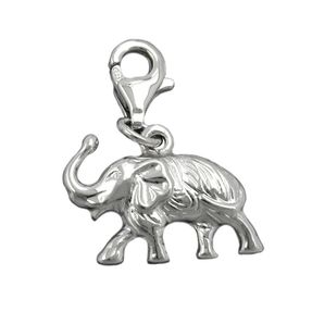 Anhänger Elefant Einhänger Charm aus 925 Silber rhodiniert Damen