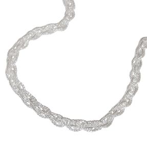 3mm Doppelankerkette Halskette Kette Collier 925 Silber 50cm Unisex