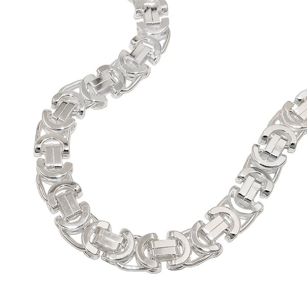 6x2mm Armband Königskette 925 Silber Unisex