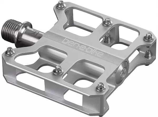 Detailed view of the titanium pedals