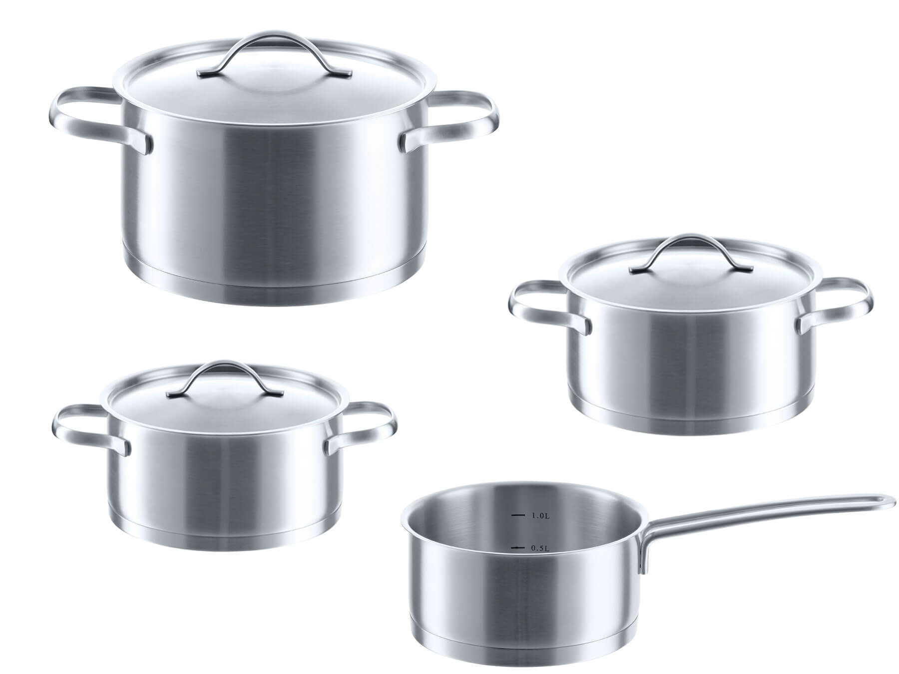 SO!WONDERFUL Topf-Set Noah 4tlg. aus Edelstahl von Helmut