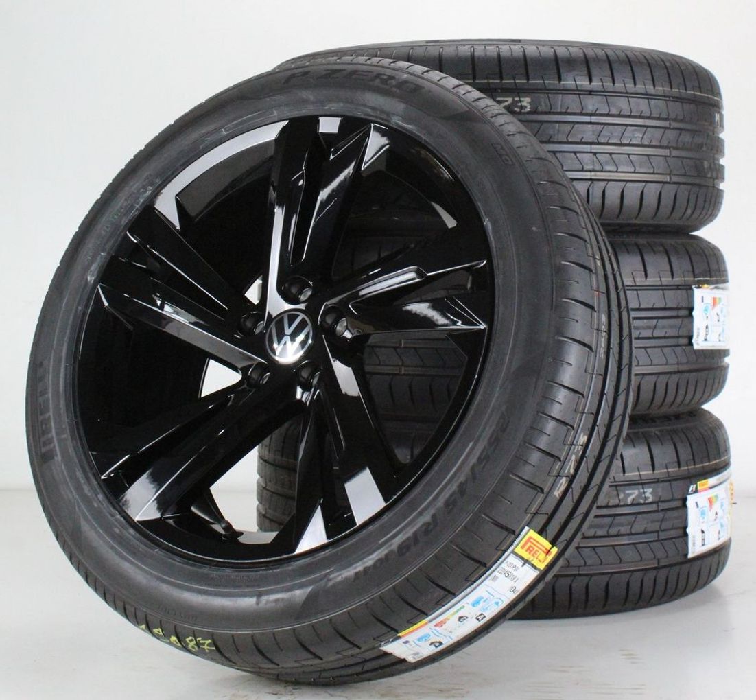 バンダイ VOLKSWAGEN アビュランス 約25cm VW Tiguan AD1 & Allspace Sommerräder Felgen 19 Zoll Valencia schw