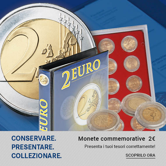 Lindner 3535M2 PUBLICA M Album prestampato per monete 2 euro Lindner 3535M2 PUBLICA M Album prestampato per monete 2 euro