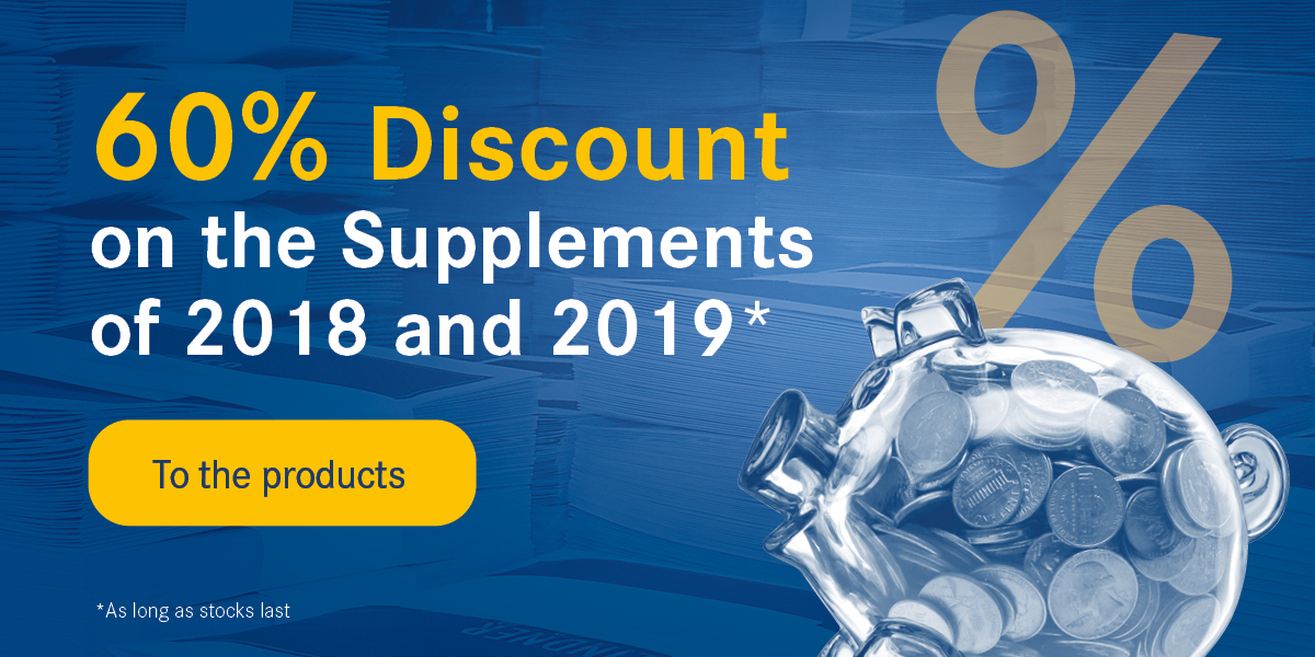 60 % Discount on the supplements of 2018 and 2019
