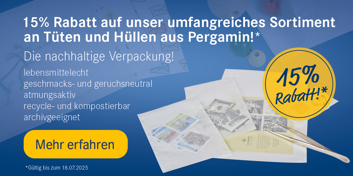 15% Rabatt auf alle LINDNER Schutzhüllen