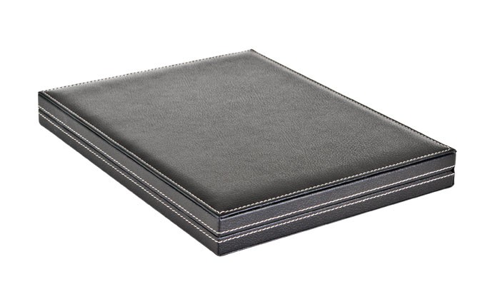Estuche 90 Capsulas Lindner 2365-2226ME - Estuche Para Monedas NERA XL Con 3 Bandejas E Inserts Azul Oscuro Album Monedas