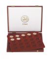 Caja de lujo para 50 piezas de monedas conmemorativas de 2 euros (Ø 26 mm)
