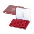 Caja de lujo para 50 piezas de monedas conmemorativas de 2 euros (Ø 26 mm)