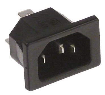 Kaltgeräte-Stecker für Frischbrühgerät Animo CB1x20WL, CB2x20W C14 T70 Kaltgeräte-Stecker für Frischbrühgerät Animo CB1x20WL, CB2x20W C14 T70