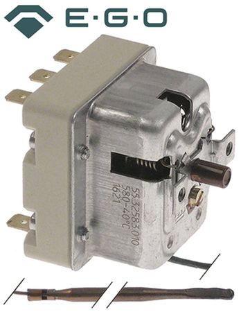 EGO 55.32583.010 Sicherheitsthermostat für Lincat V7 580°C 3-polig 3NC