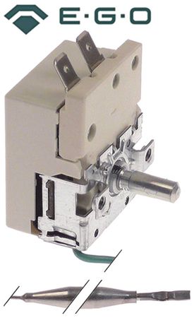 EGO 55.18025.020 Thermostat axis 6x4,6x15mm left 1-pole Sensor 6