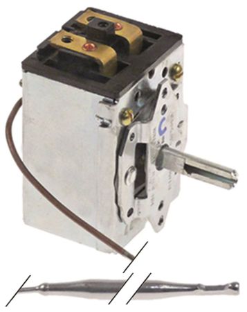 Garland thermostat axle 6x4,6x24mm top 1-pole angle of rotation 320° 1NO