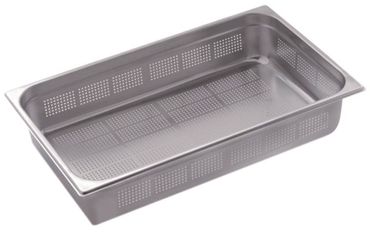 Gastronormbehälter Tiefe 100mm aus CNS 18/10 GN 1/1 gelocht