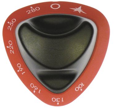Angelo Po Knebel für 0A0FT1G, 0A0FT2G für Gasthermostat 100-280°C rot