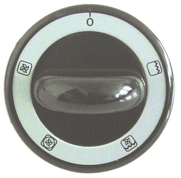 Modular toggle 60/60CFGE, 60/60CFE axle flattening top ø 62mm black