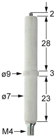 Ignition electrode for Baron SERIE 900, SERIE700, Mareno NT9FG12G, NT7FG12G