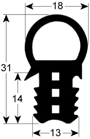 MKN Türdichtung für CSG11-R, CSG11-L Breite 600mm 40082190 Länge 740mm