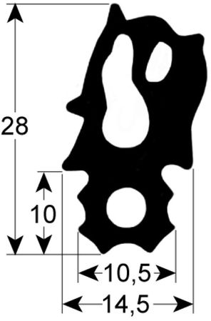 Rational Türdichtung für Kombidämpfer CM102, SCC102 Breite 675mm
