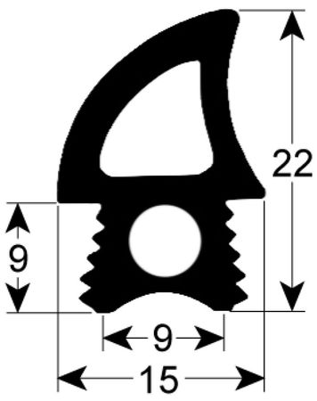 Türdichtung für Tecnoeka KF981-DOUBLE-V-UD, Mastro KF981D, KF630