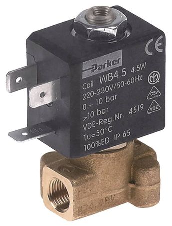 PARKER Magnetventil für MKN CPE63 Ausgang 1/8" Eingang 1/8" Länge 30mm