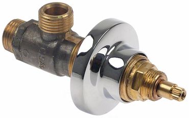 Angelo Po Absperrventil 15mm Anschluss 1/2" ohne Griff EP beliebig