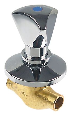Küppersbusch Absperrventil Lötanschluss Baulänge 54mm 1/2"