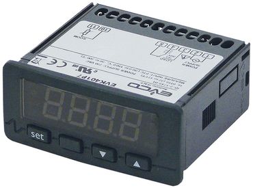EVCO EV3401P7 electronic controller display 4 digits mounting dimension 71x29mm AC